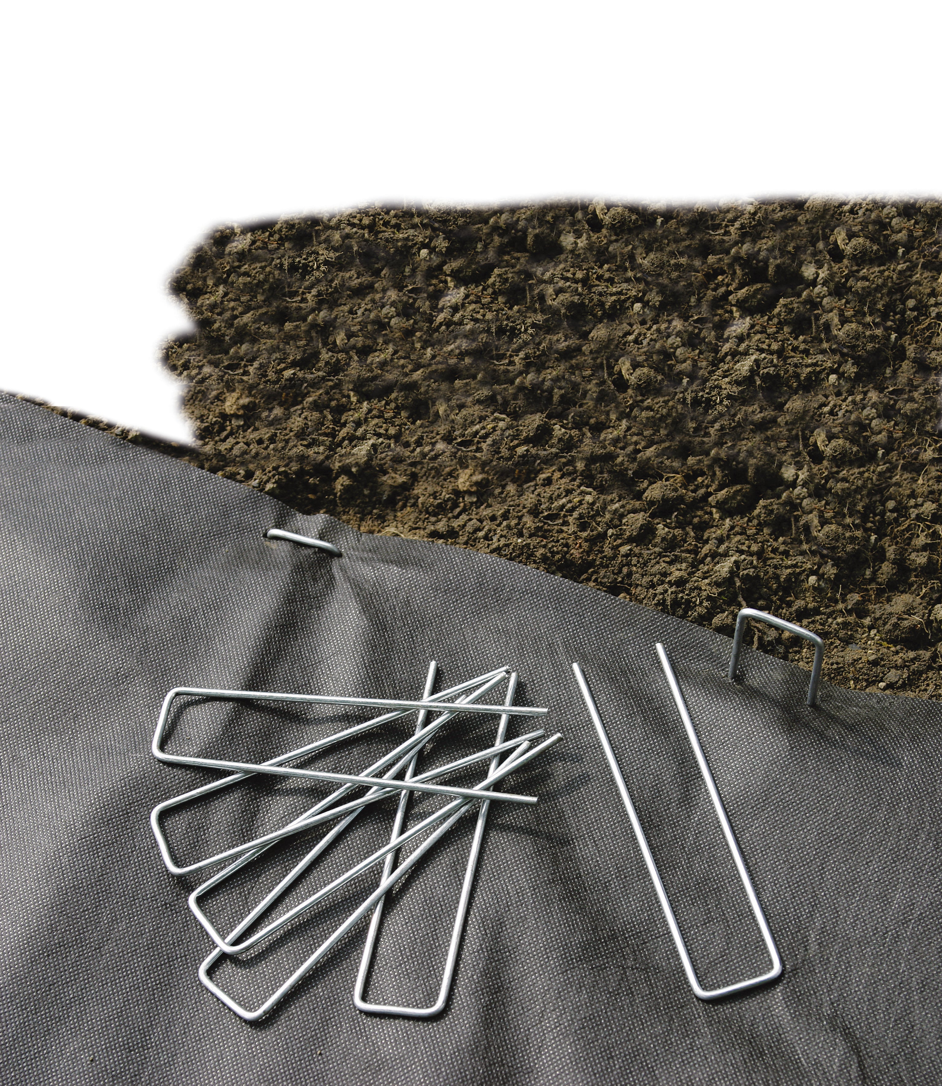 Lot de 20 agrafes métalliques galvanisées - 2