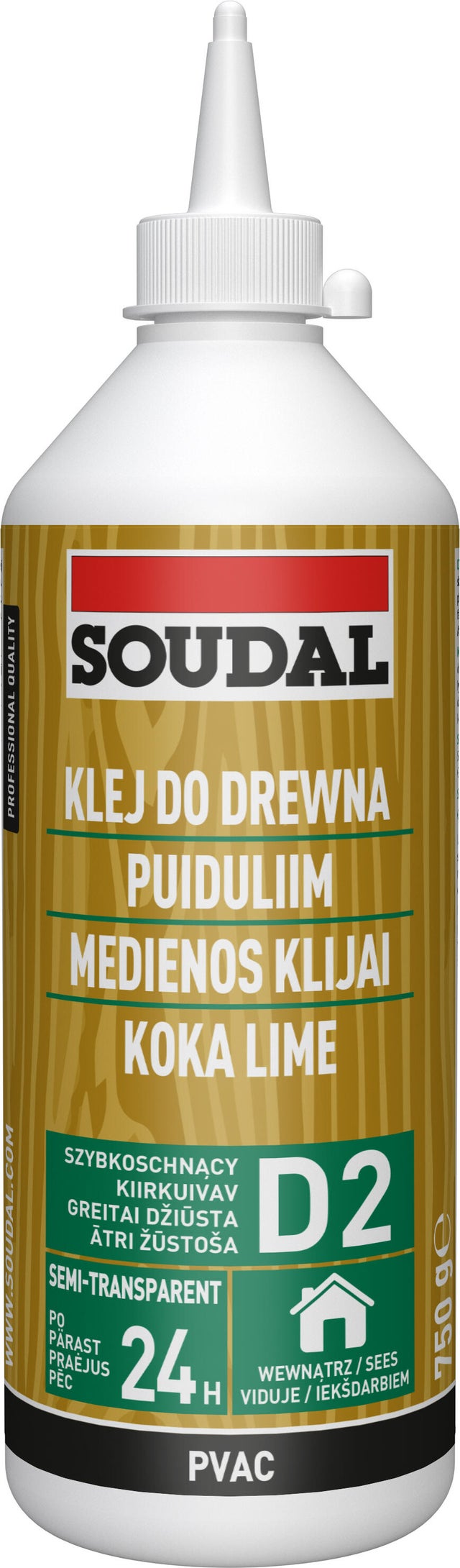 Klej do drewna Soudal 750ml