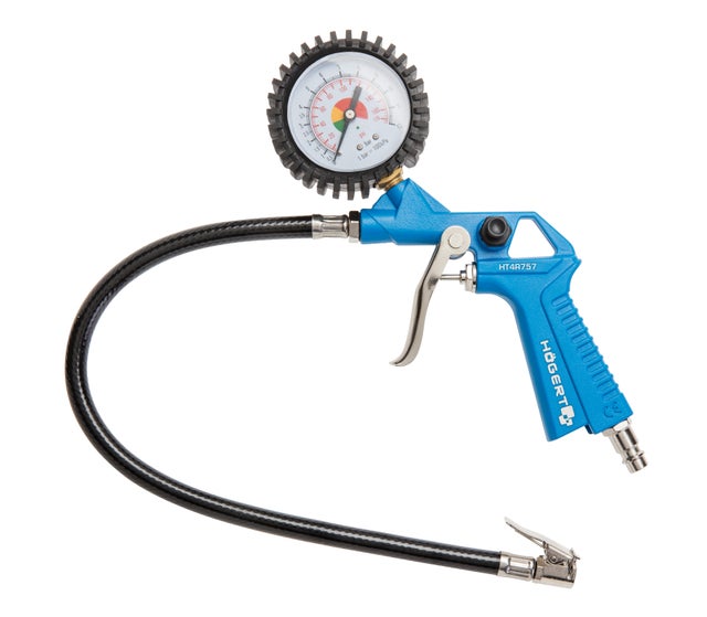 Pistolet do pompowania z manometrem 0-12 bar