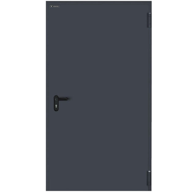 Drzwi techniczne Technical przeciwpożarowe EI30 80 prawe RAL 7016