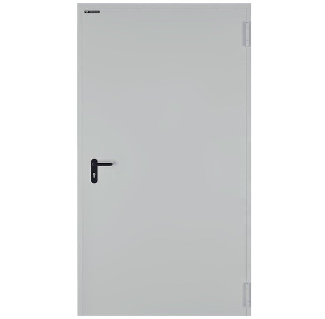 Drzwi techniczne Technical przeciwpożarowe EI30 90 prawe RAL 7035