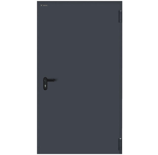 Drzwi techniczne Technical przeciwpożarowe EI60 80 prawe RAL 7016