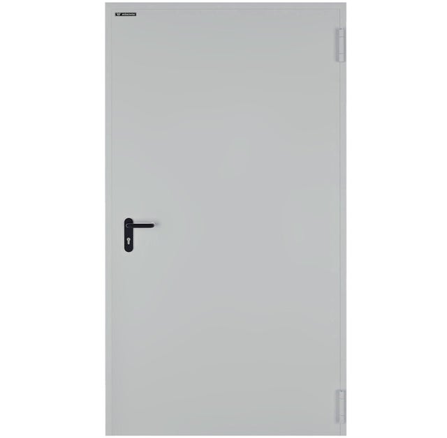 Drzwi techniczne Technical przeciwpożarowe EI60 90 prawe RAL 7035