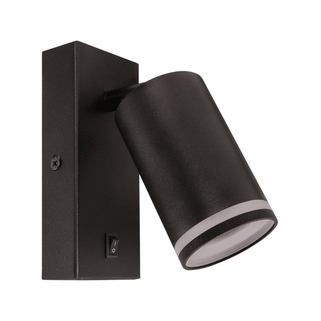 Lampa ścienno-sufitowa GU10 ZULA 1xGU10 35W kolor czarny z włącznikiem
