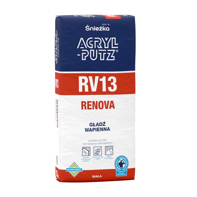 Gładź wapienna ŚnieżkaAcryl Putz RV13 Renova 20kg