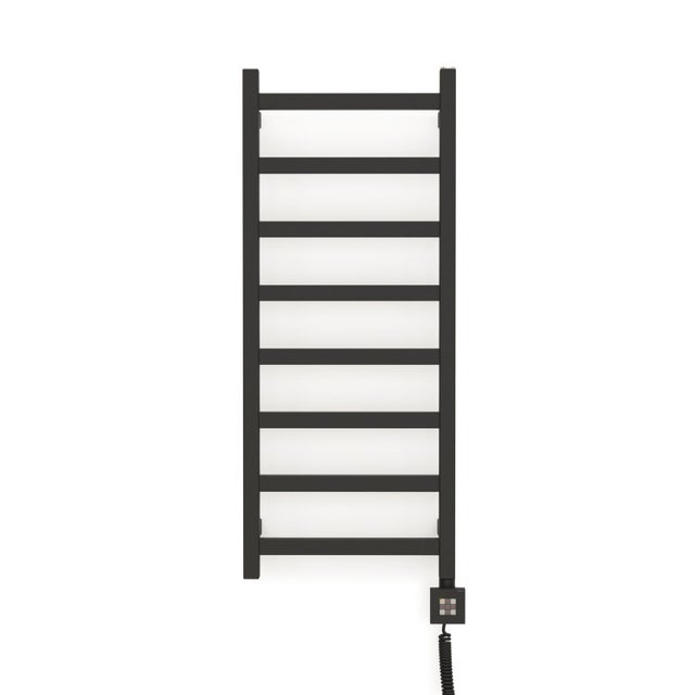 Grzejnik łazienkowy elektryczny Eda 960x400 mm 300 W, czarny mato Wy