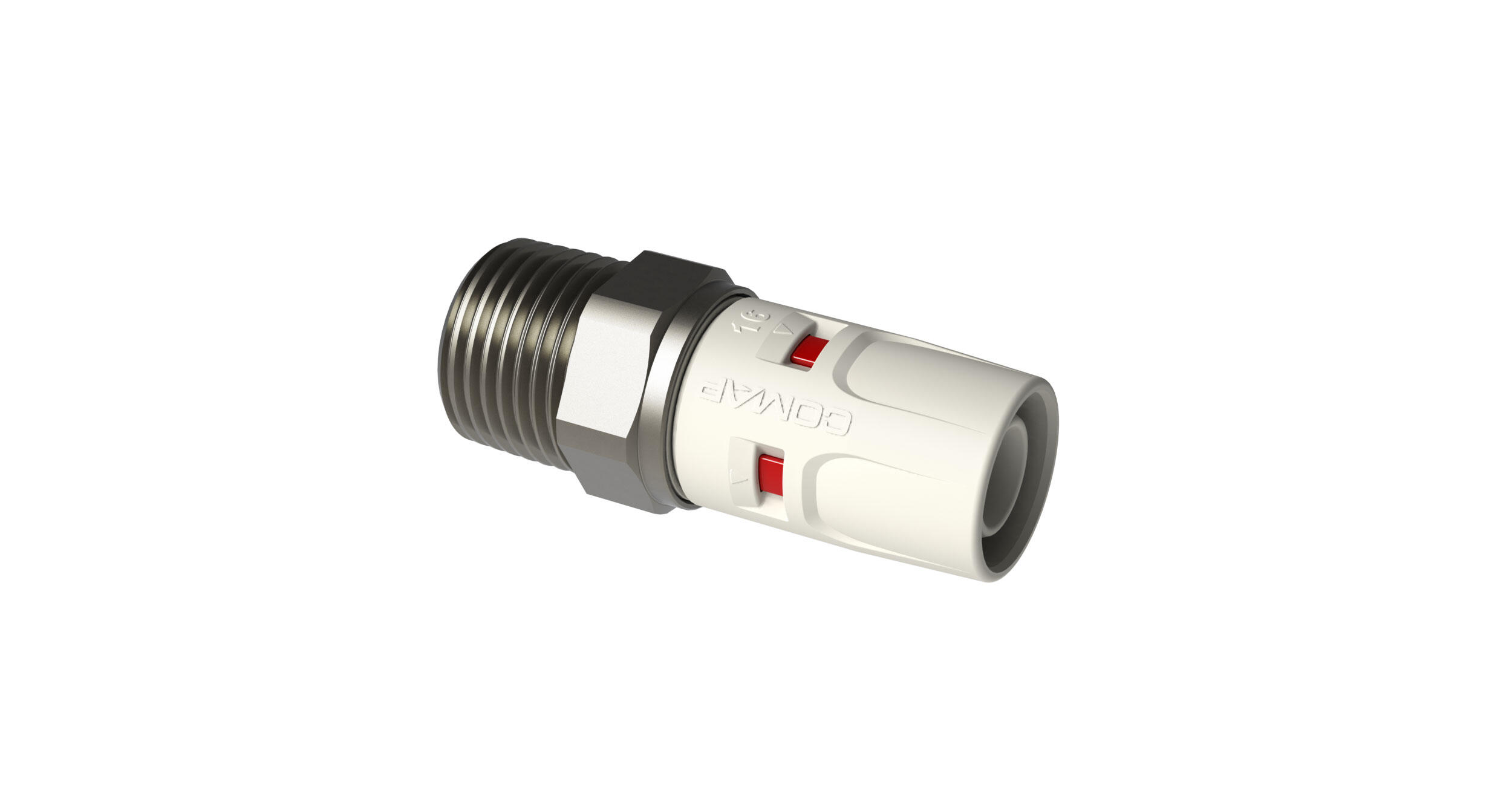 Comap złączka prosta gwint zewnętrzny stożkowy 16x1/2" Push Fit