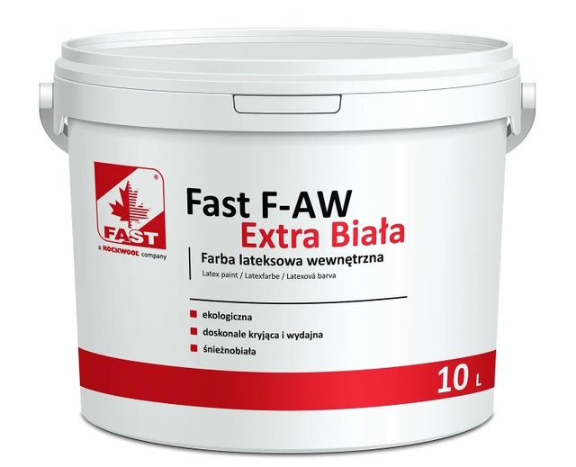 Farba lateksowa Fast biała 10l