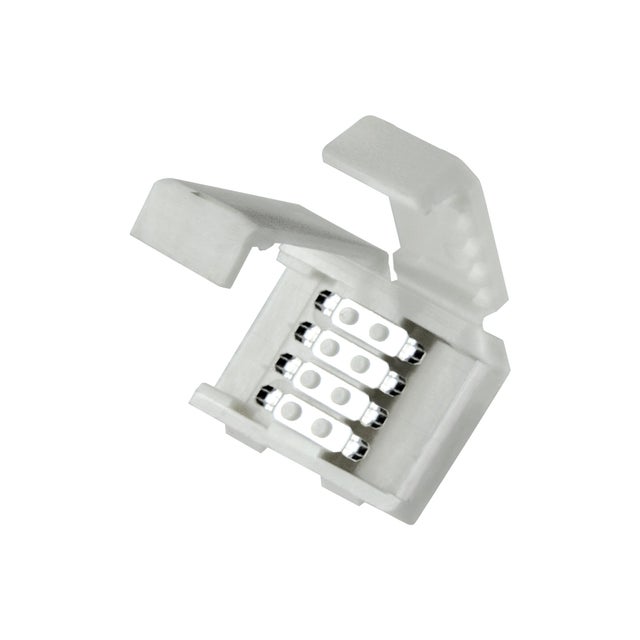 Złącze stałe do taśm LED RGB 10mm 4 pin dwustronne 12 24V DC 3A