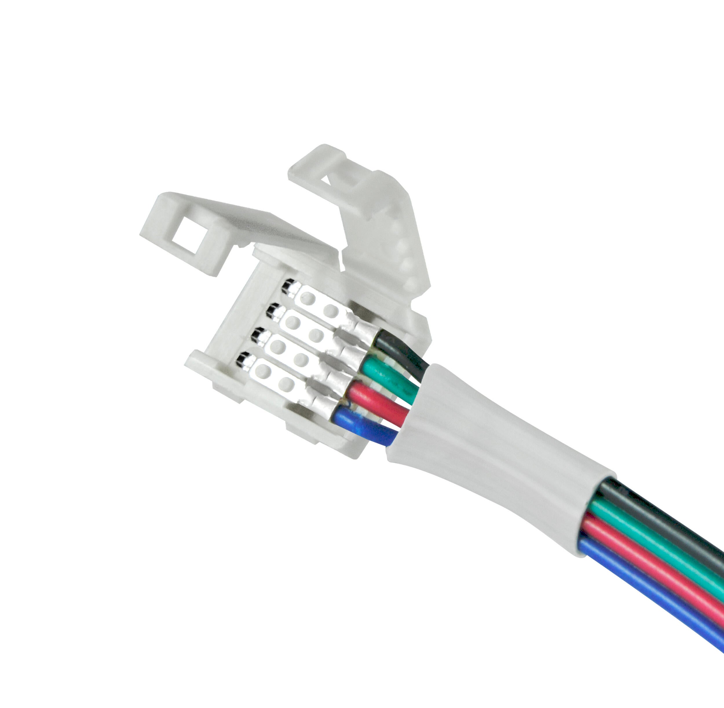 Złącze stałe do taśm LED RGB 10mm 4 pin dwustronne 12 24V DC 3A - 2