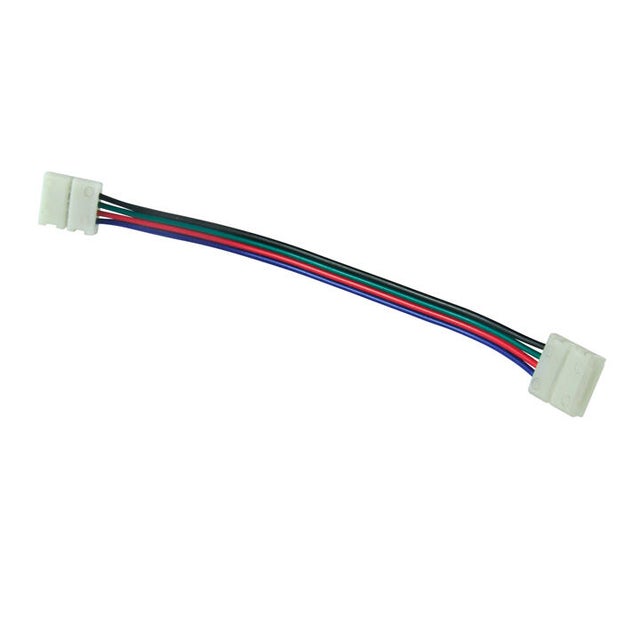 Złącze kątowe do taśm LED RGB 10mm 4 pin dwustronne 12 24V DC 3A