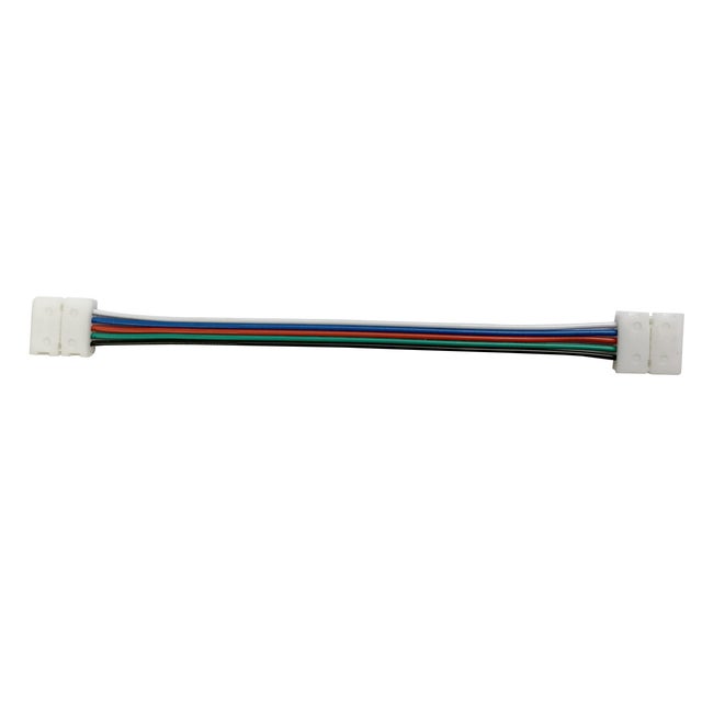 Złącze kątowe do taśm LED RGBW 12mm 5pin dwustronne 12 24V DC 3A