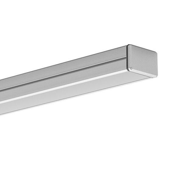 Zestaw profil aluminiowy szeroki natynkowy do taśm LED 8-10mm anodowany srebrny 2m  12x19mm