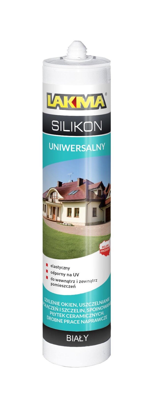 Silikon uniwersalny Lakm biały 280ml