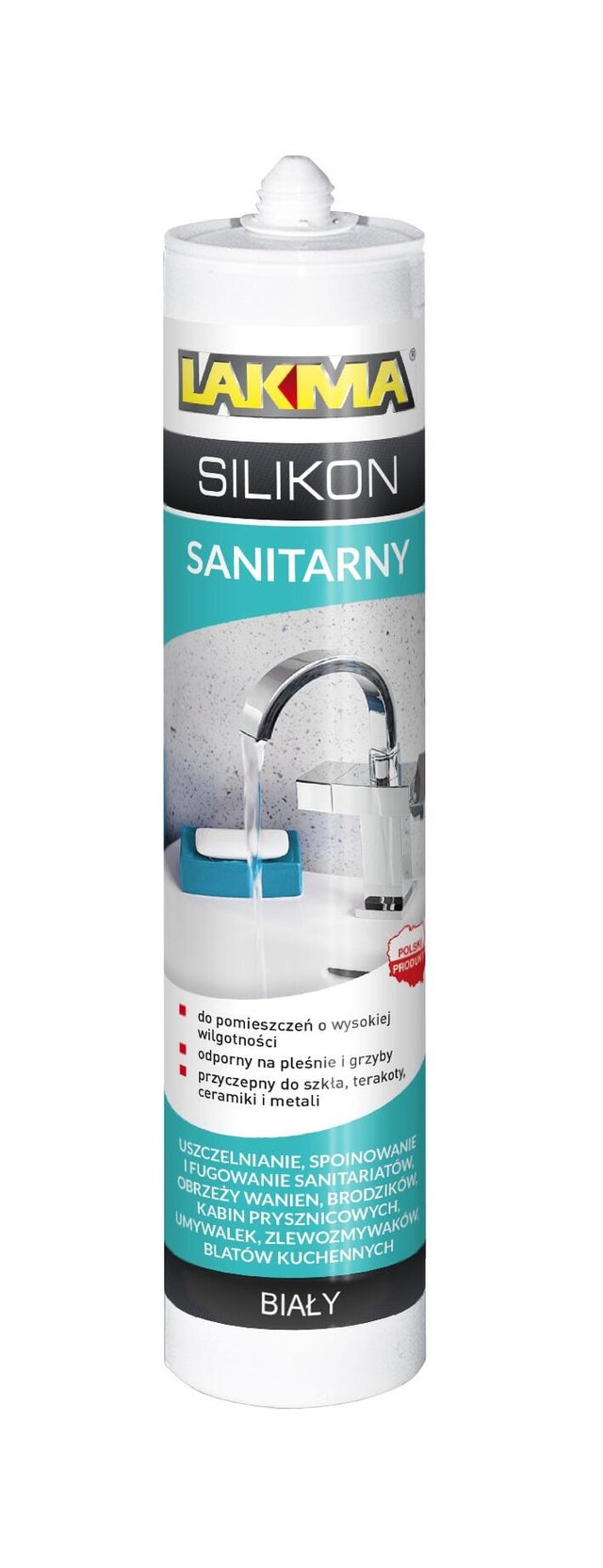 Silikon sanitarny Lakma biały 280ml