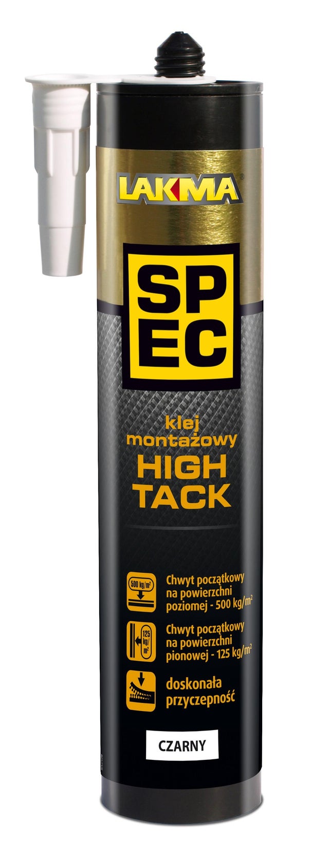 Klej montażowy Lakma High Tack czarny 280ml