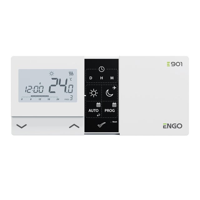 Przewodowy tygodniowy regulator temperatury E901