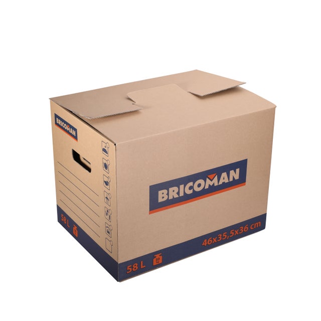 Karton przeprowadzkowy BRICOMAN 58L 46.5x35x36 cm