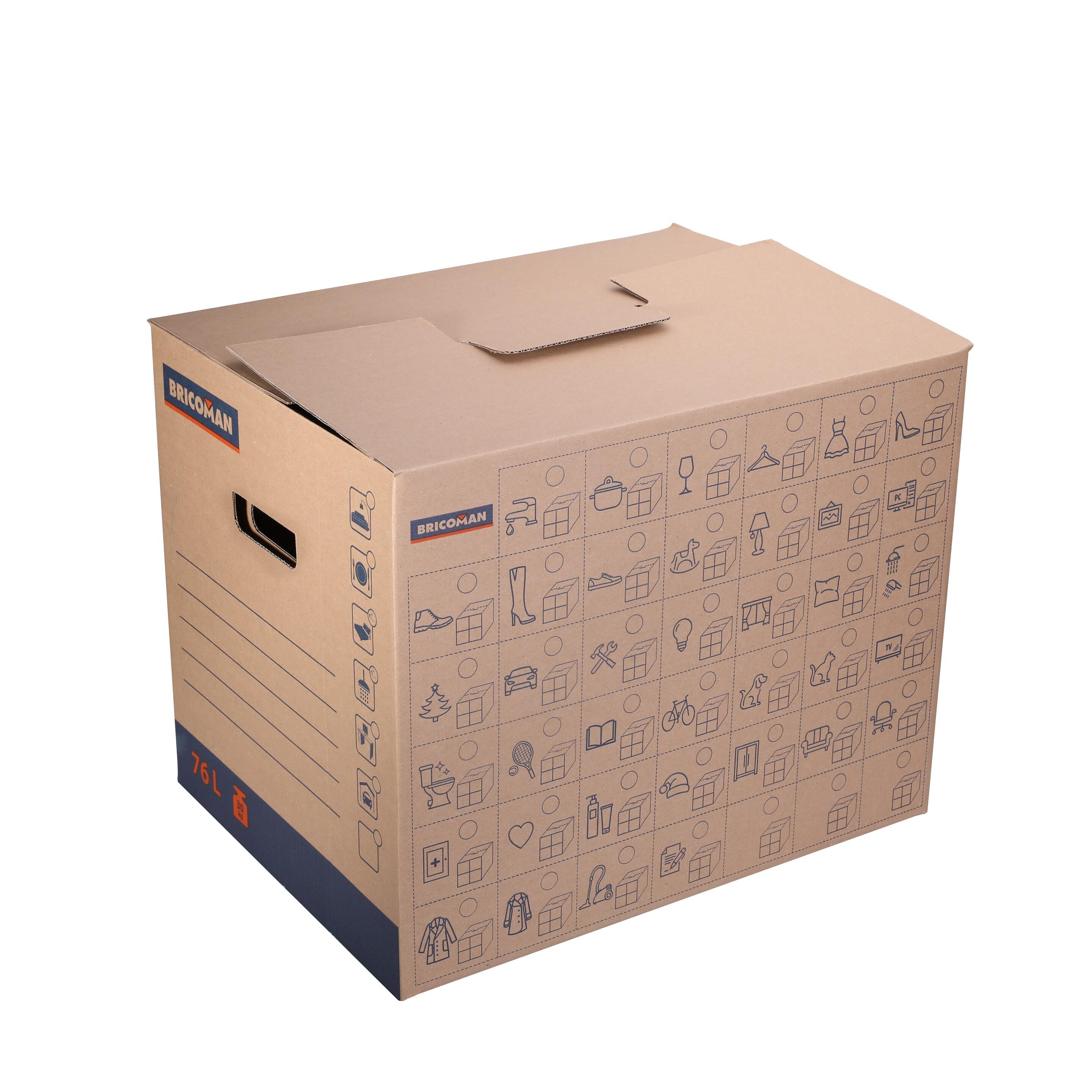 Karton przeprowadzkowy BRICOMAN 76L 50x38x40 cm - 2