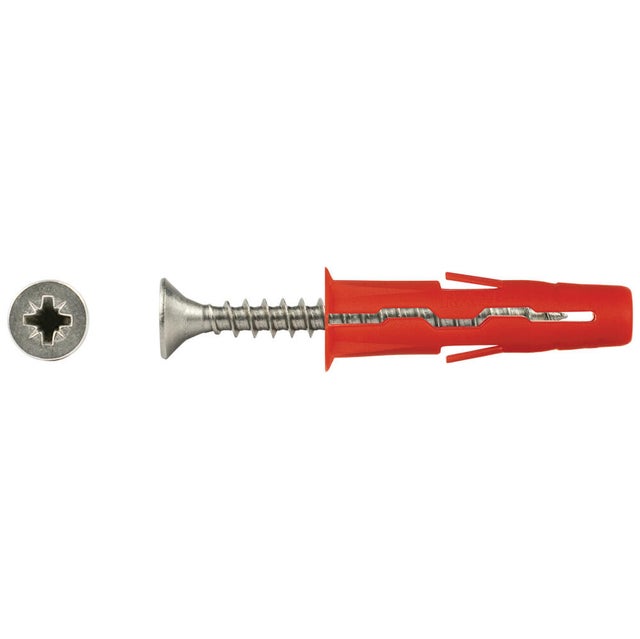 Kołek rozporowy uniwersalnyUNO fi 6 z wkrętem 4.0x30 mm (100 szt.)