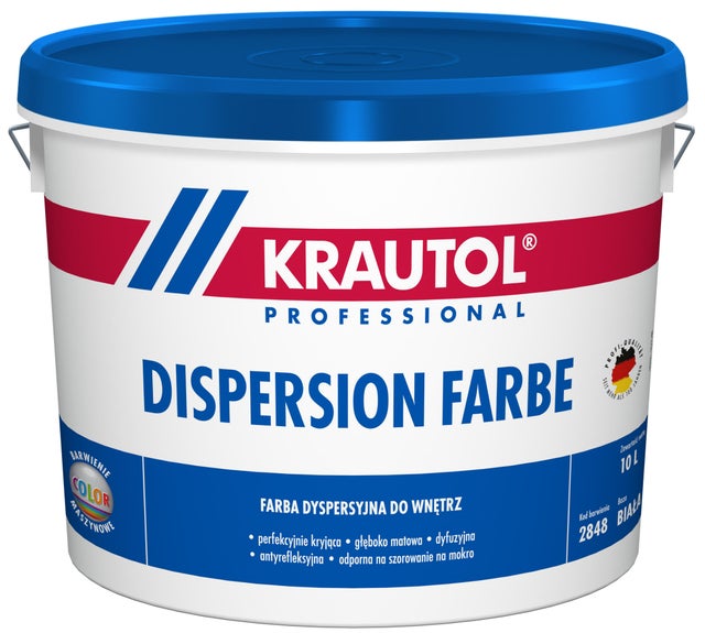 Farba dyspersyjna Krautol Dispersion Farbe baza B1 10l