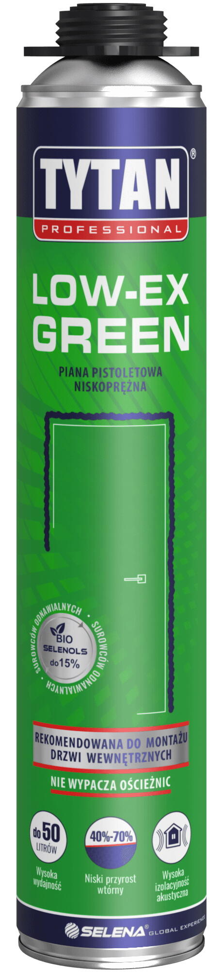 Piana niskoprężna Tytan Low-EX Green 750 ml, pistoletowa