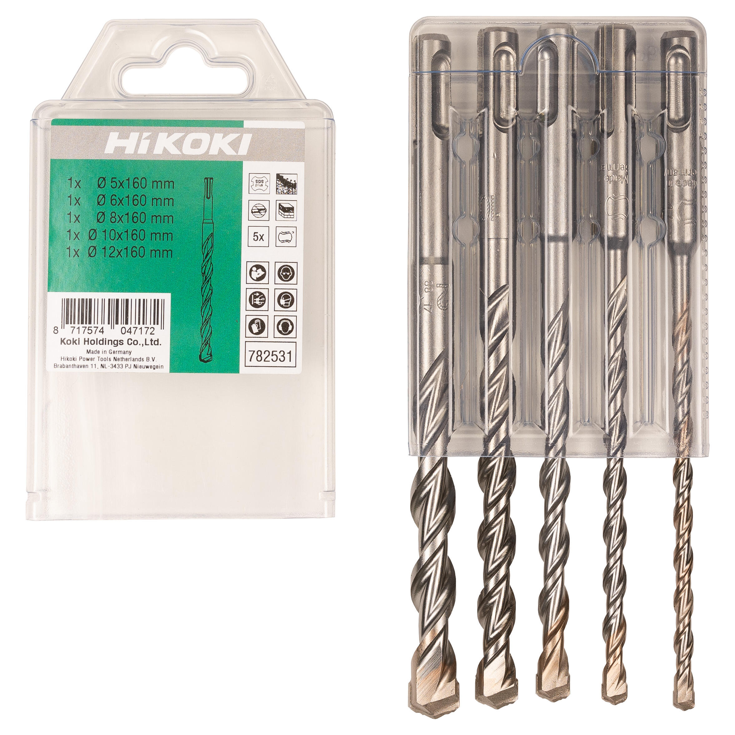 Zestaw wierteł SDS-Plus 5-12 mm Hikoki, 5 szt. - 3