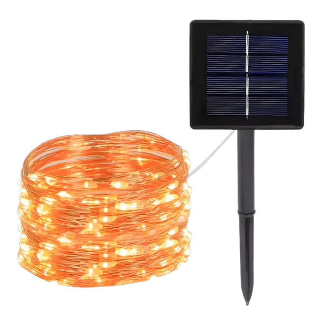 Girlanda solarna Drucik 11.9 m 100xLED barwa ciepła IP44 Volteno