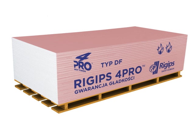 Płyta gipsowo-kartonowa ogniotrwała Rigips 4 PRO Fire  DF 1200x2000x12,5 mm GKF typ F