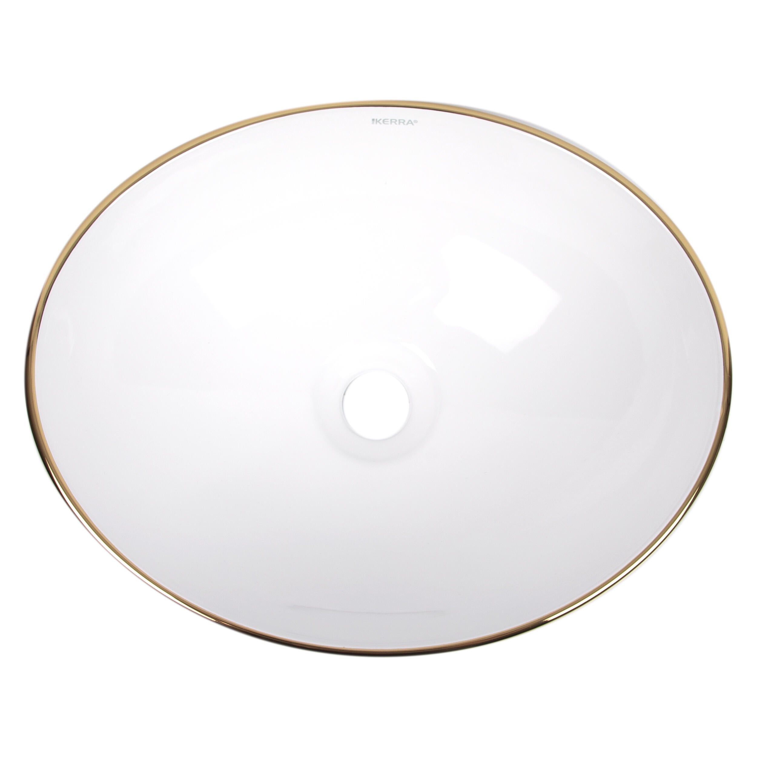 Umywalka nablatowa Kerra KR-707 WH/G - 2