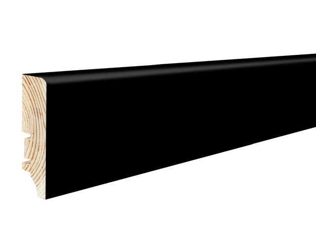 Listwa przypodłogowa folia P6P 2200x60x16 mm czarna