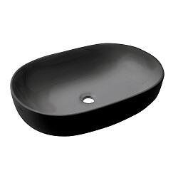 Umywalka nablatowa Invena Korfu 60 cm czarna