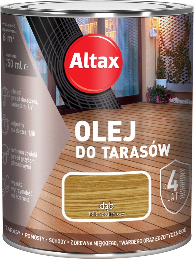 Olej do tarasu Altax dąb 0,75l