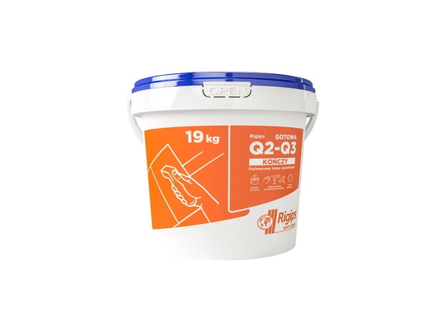 Masa szpachlowa Rigips Q2-Q3 kończy 19 kg