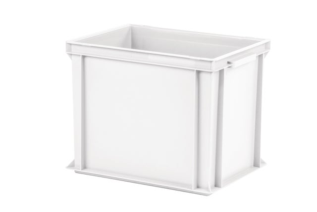 Cesta in polipropilene PAVONI Europa bianco P 30 x L 40 x H 32 cm