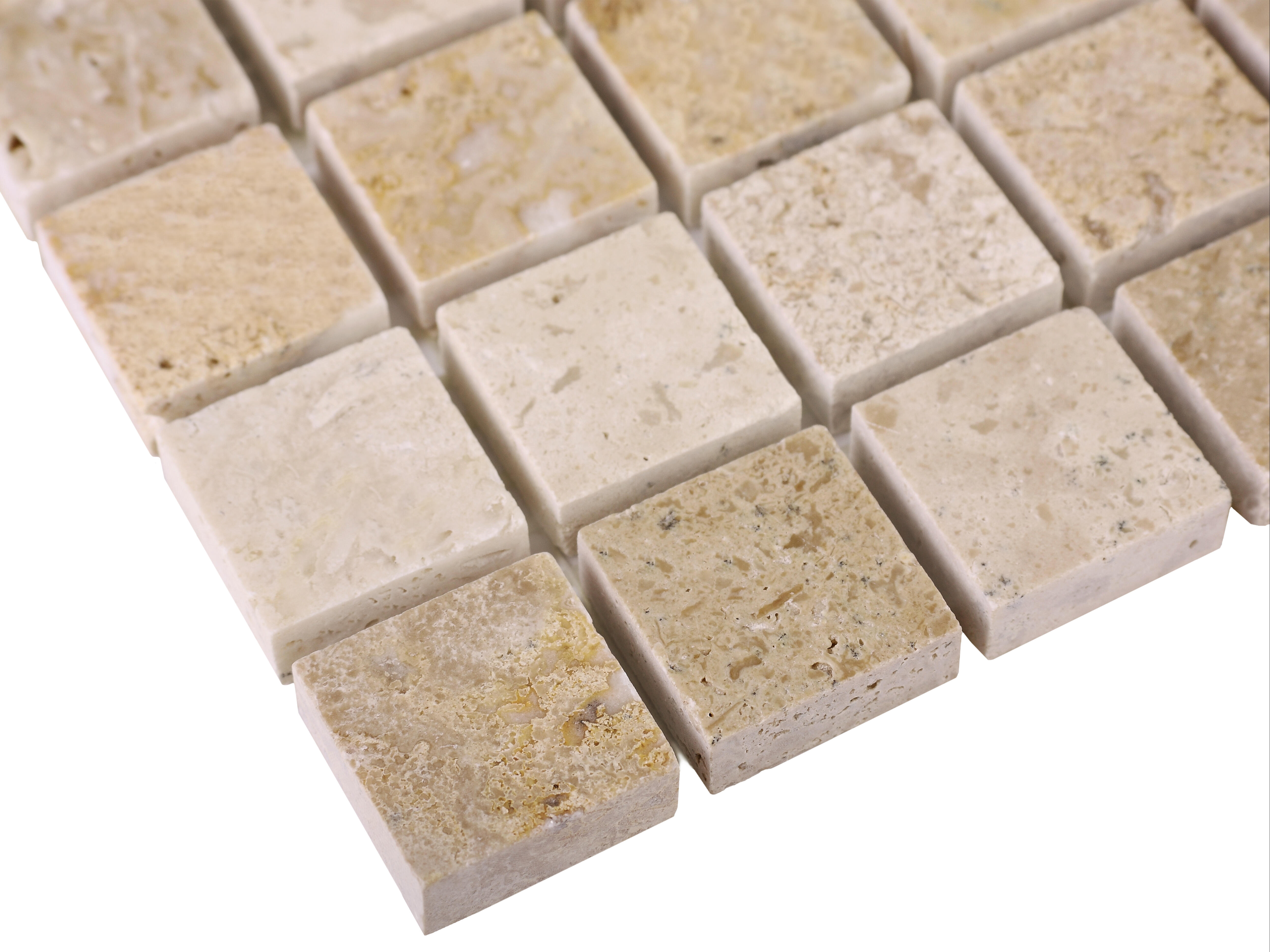 Mozaika kamienna Travertine cream 25 30.5x30.5 cm - 2