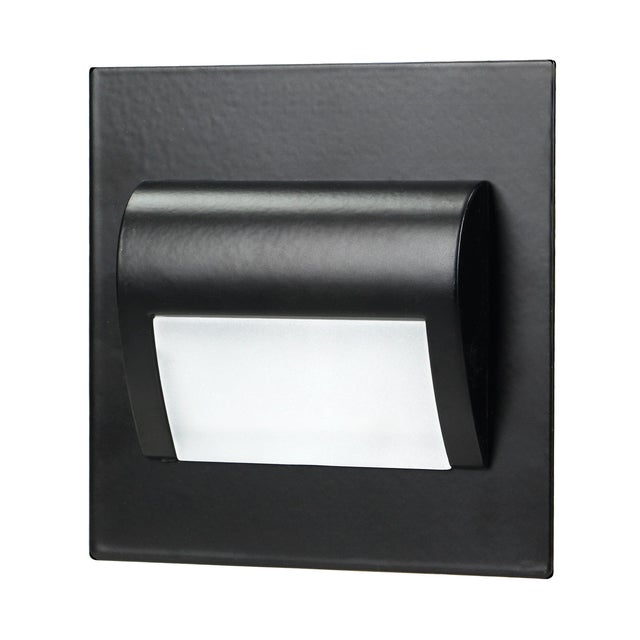 Oprawa schodowa podtynkowa puszka fi60, czarna, 1,5W, 30Lm, 3000K, zasilanie 12V DC
