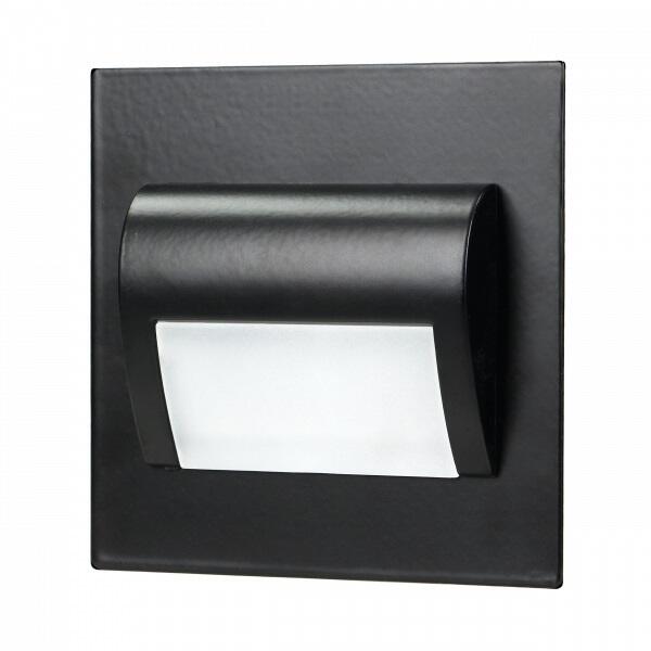 Oprawa schodowa podtynkowa puszka fi60, czarna, 1,5W, 30Lm, 4000K, zasilanie 12V DC