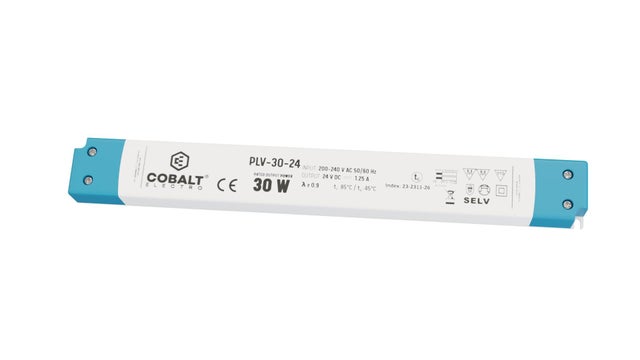 Zasilacz LED CobaltElectro PLV 24V 30W IP20 