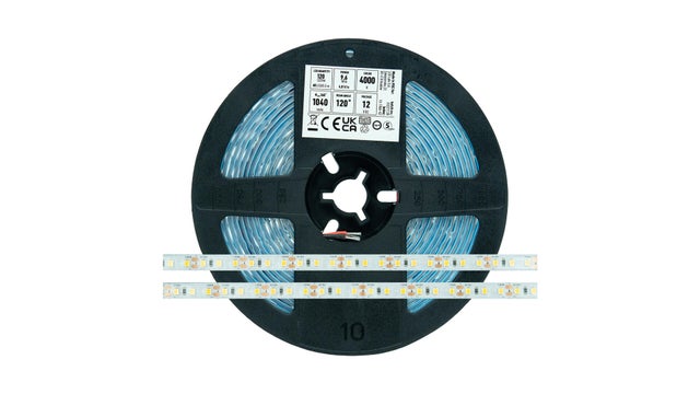 Taśma 600 LED 2835 SMD 12V NW RA80 IP65HS
