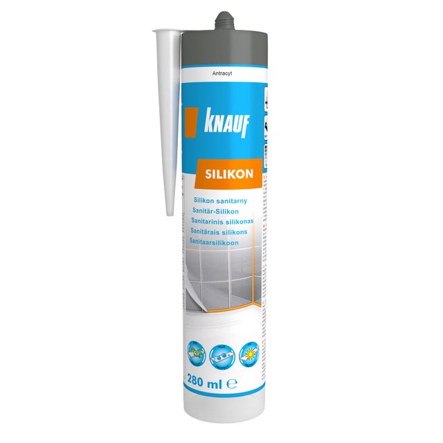 Silikon sanitarny Knauf antracyt 280 ml