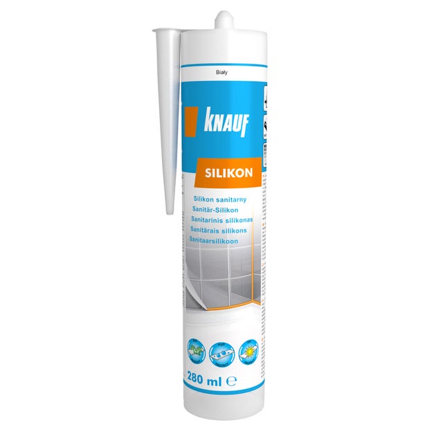 Silikon sanitarny Knauf bialy 280 ml
