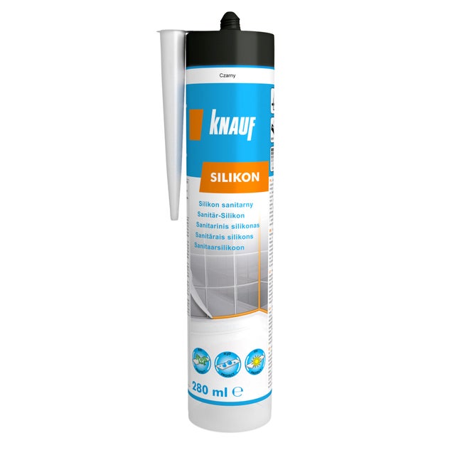 Silikon sanitarny Knauf czarny 280 ml