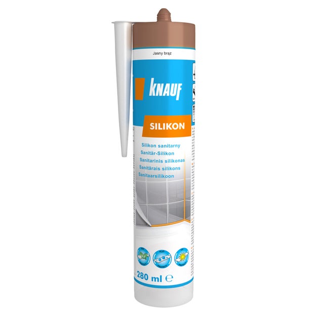 Silikon sanitarny Knauf jasny brąz 280 ml
