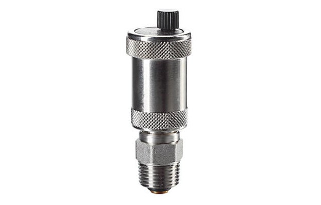 Automatyczny zawór odpowietrzający z zaworem odcinającym, niklowany, 1/2''