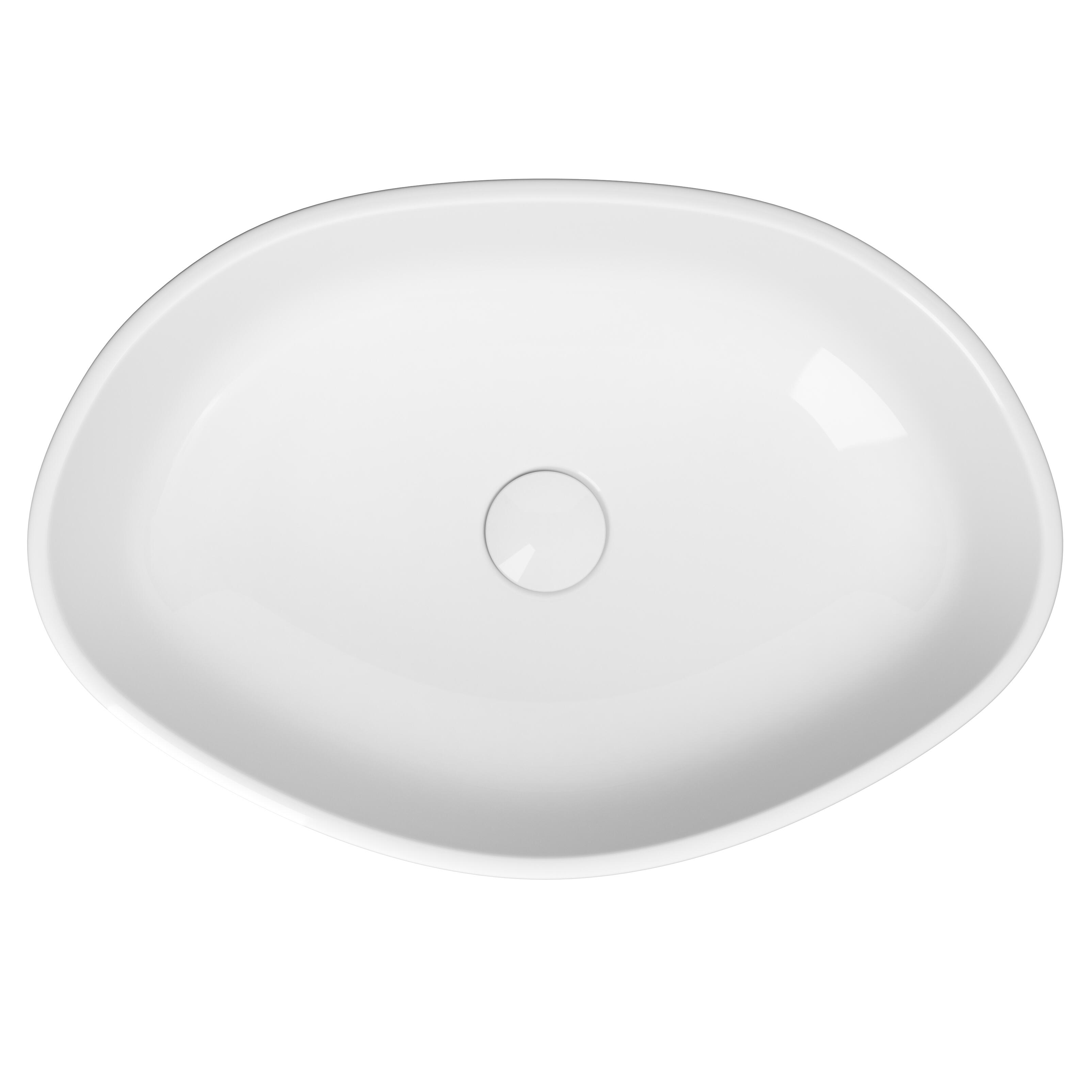 Umywalka nablatowa Cersanit City 35 cm biała - 2