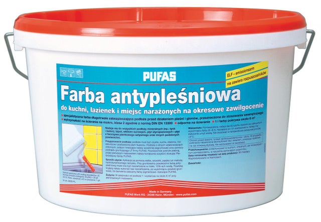 Farba antypleśniowa E.L.F. Pufas biała 5l
