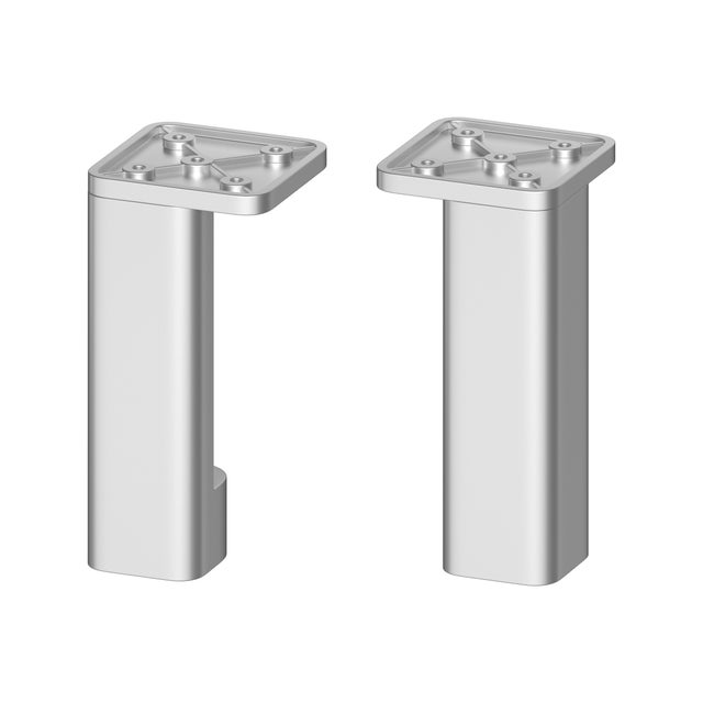Nogi meblowe Cersanit City 6 x 12 x 3.2 cm czarny 2 sztuki