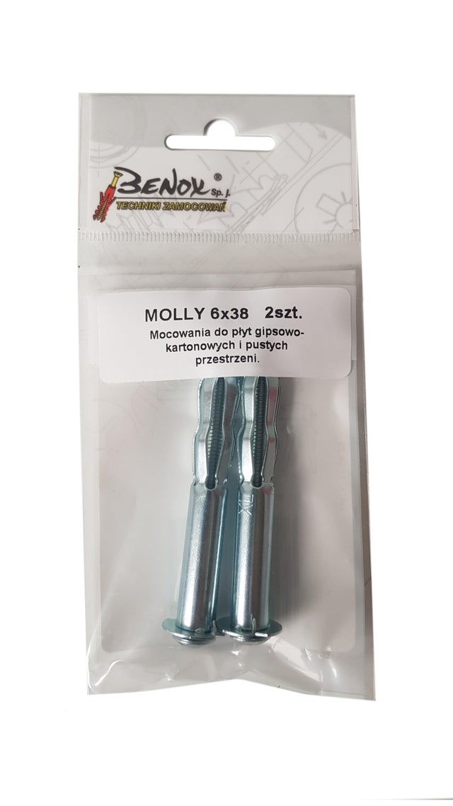 Kołek typu Molly do pustych przestrzeni 12x80 mm (2 szt.)
