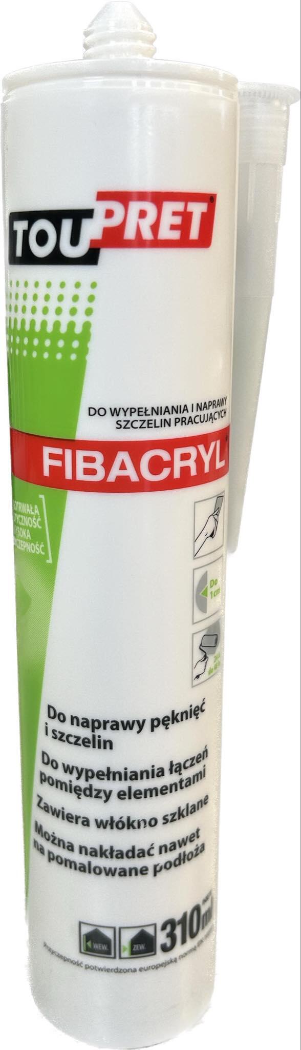 Lekka szpachla do spękań z włóknem szklanym Toupret Fibacryl 310ml